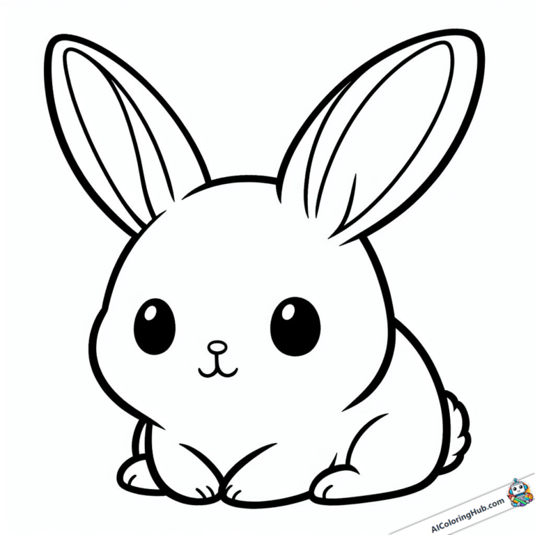 Dibujo pequeño conejo